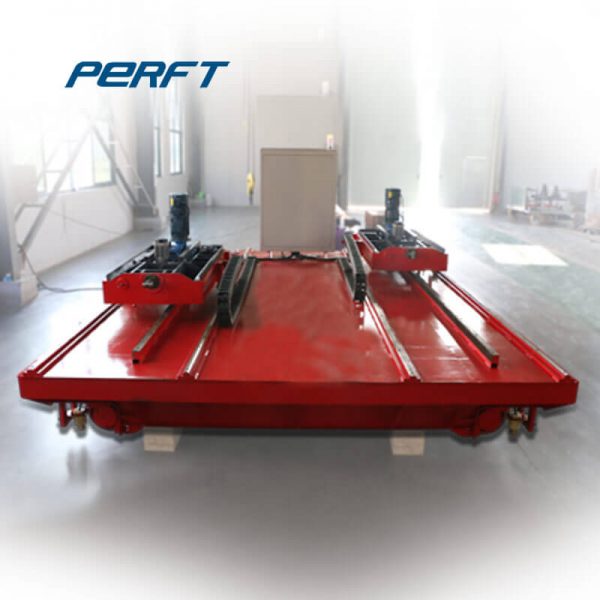 Industry Motorized Transport Vehicle Transfer Cart Rail Flat Cart